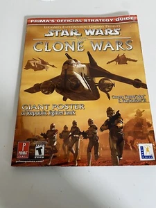 Star Wars The Clone Wars Primas Official Strategy Guide Inc Poster Ps2 GameCube - Picture 1 of 11
