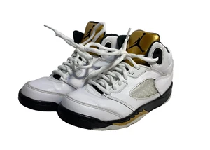 Jordan 5 Retro BP  Olympic 2016 Size 3Y Youth White Yellow Sports 440889-133 - Picture 1 of 14