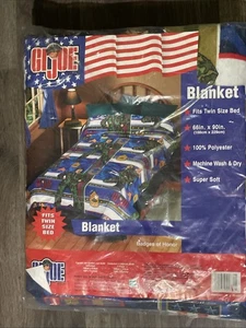 Neu Hasbro 2003 GI Joe ARAH Twin Size Decke Badges Of Honor - Bild 1 von 7