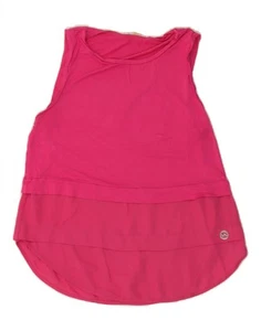 MICHAEL KORS Womens Sleeveless Blouse Top UK 12 Medium Pink Viscose CS41 - Picture 1 of 3