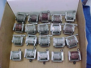 20 LETTERPRESS NUMBERING MACHINES ROBERTS 17C 22C RS65-59 C70-29 C70-16 CA - Picture 1 of 9