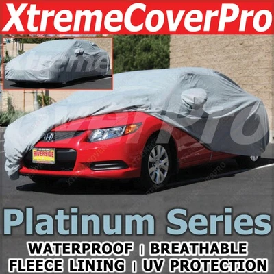 1991 1992 1993 1994 1995 Honda Prelude WATERPROOF CAR COVER W/MIRRORPOCKET GRAY - Image 1 of 4