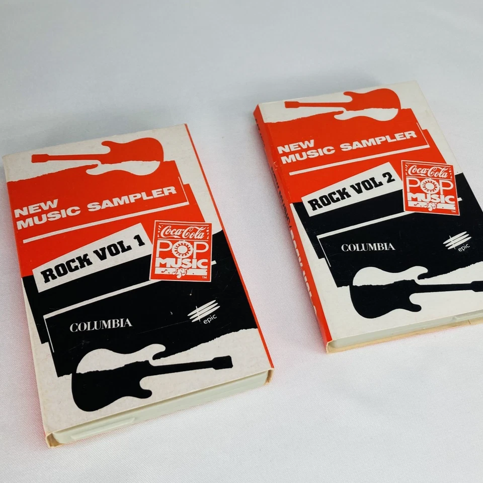 Coca Cola Sampler Cassette Vol 1&2 Iron Maiden Motorhead Judas Priest Pearl Jam Foto 1 de 4