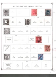 Collection, St. Thomas & Prince 1881/1987, Mixed Pages Catalog $46 Mint & Used - Picture 1 of 10