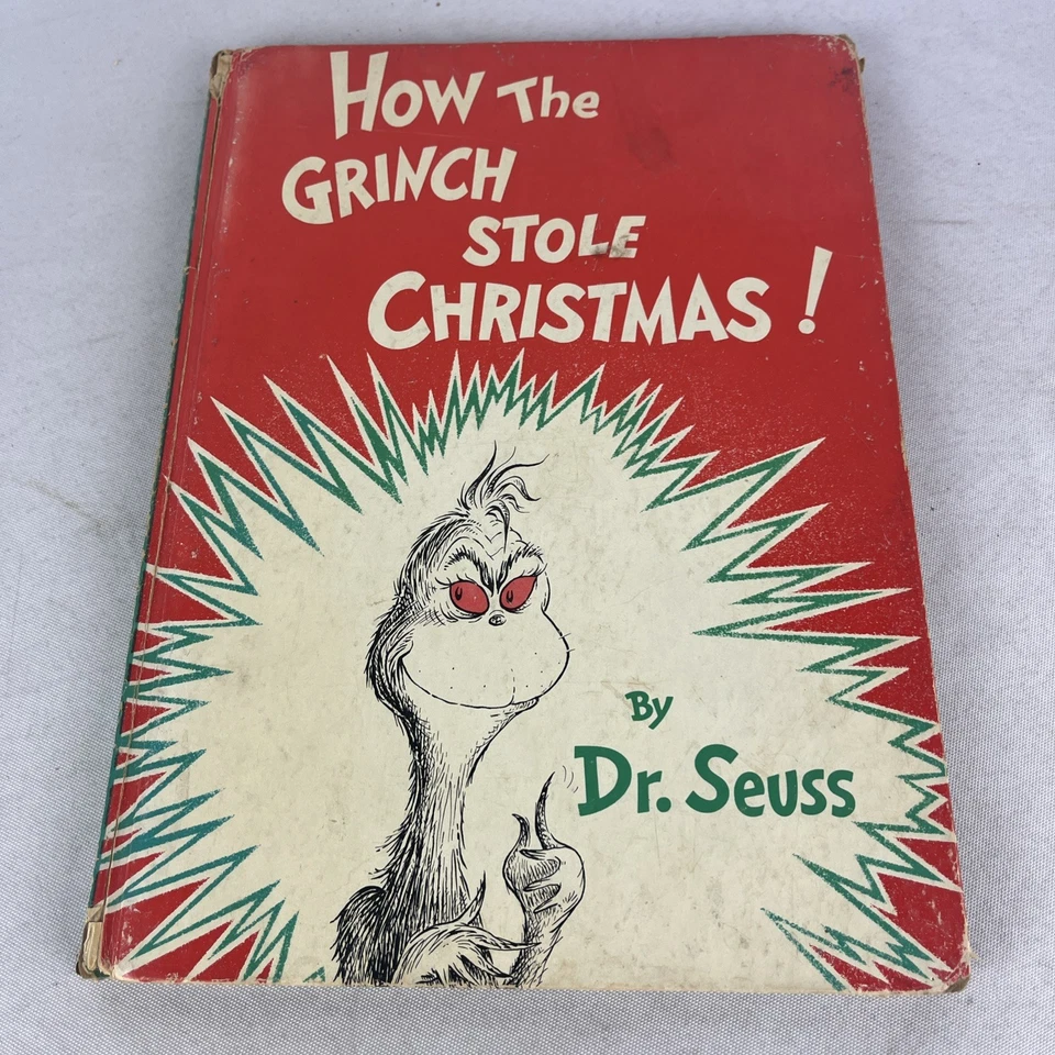 How the Grinch Stole Christmas - Dr Seuss Book - 1st/1st - HC no DJ - 1957 Foto 1 de 4
