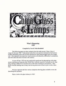 What's Happening-1920-Glass History, Illustrated - Picture 1 of 2
