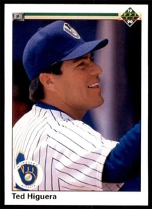 1990 Ted Higuera Milwaukee Brewers Upper Deck Baseball Card # 627 - Picture 1 of 2