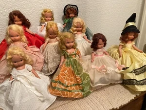 Nancy Ann Storybook Vintage Collection of 10 Frozen Leg Dolls Lot, Set, Grouping - Imagen 1 de 7