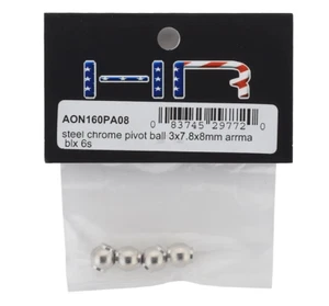NUEVO Hot Racing Arrma 6S 3x7,8x8 mm Acero Cromo Pivote Bola, AON160PA08 - Imagen 1 de 1