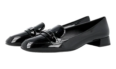 AUTÉNTICOS ZAPATOS DE SALÓN PRADA DE LUJO 1D2501 CUERO NEGRO NUEVOS US 11 EU 41 41,5 UK 8 Foto 1 de 4