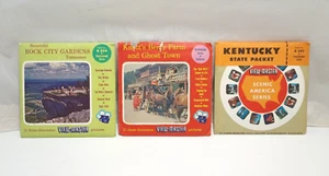 Vintage Sawyers View-Master Vacationland Kentucky, Tennessee, California Reels - Picture 1 of 4