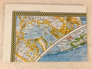 National Geographic February 1994 Supplement Map/Poster World Physical/Political - Imagen 1 de 3