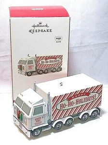 Hallmark Keepsake Magic Ornament Christmas Convoy 2014 Semi Camión 18 Ruedas Sonido - Imagen 1 de 1