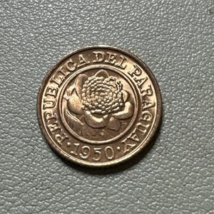 Paraguay 1950 Centimo KM#20 Aluminum-Bronze BU Brilliant Uncirculated Nice - Picture 1 of 4