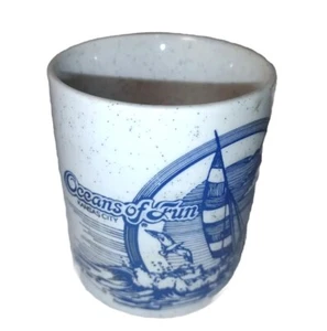 Vintage Oceans of Fun Coffee Mug Cup Kansas City Missouri Sailboat Seagull - Picture 1 of 6