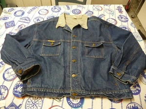 Chaqueta vaquera vintage Prison Blues Denim Trucker Chore para hombre 2XL hecha en reclusos Oregon - Imagen 1 de 13