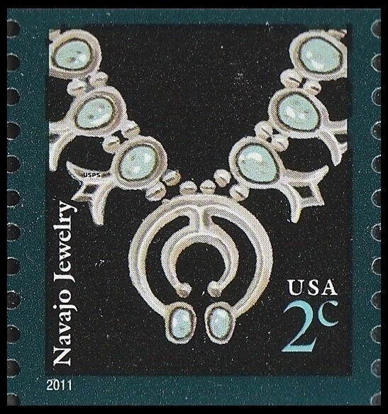 US 3758B Navajo Jewelry 2c coil single MNH 2011 - Image 1 of 1