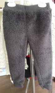 Old Navy Sherpa Fleece Pants/Joggers Kids Size 4T Coal Smoke Pull On c2 - Picture 1 of 7