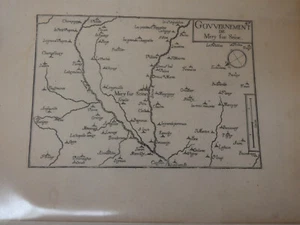 carte gouvernement de mery sur seine Tassin vers 1630  - Picture 1 of 1