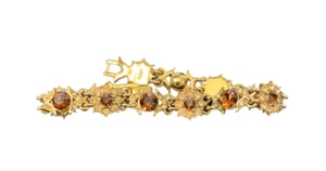 Monet Gold Tone Vintage Bracelet - Picture 1 of 4