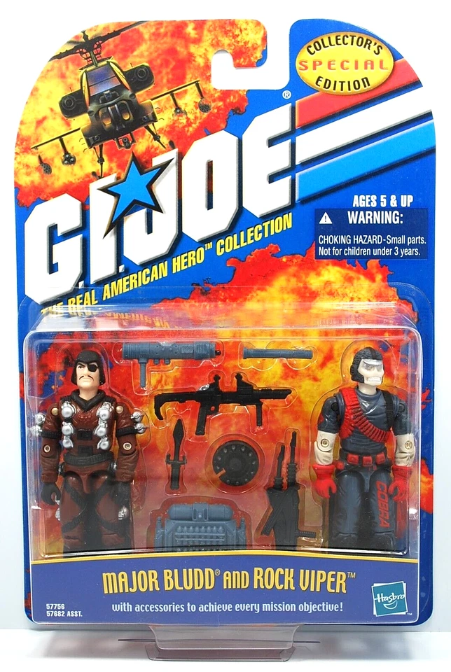 GI Joe RAH 2000 edición especial de coleccionista Major Bludd & Rock Viper paquete de 2 nuevo Foto 1 de 1