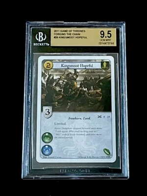 GAME OF THRONES Kingsmoot Hopeful #29 RARE BGS 9.5 GEM MINT 2011 Season 1 - Image 1 of 2