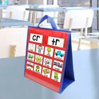 Desk Tabletop Pocket Chart Double-Sided Numbers Flashcard Cards Holder Hanging