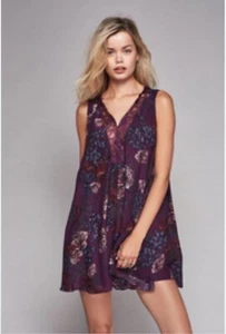 Neu ohne Etikett Blumen Burnout Samt Fairycore Kleid Größe Medium - Bild 1 von 8