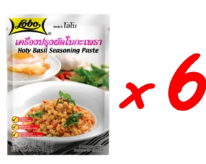 "Avannotti 50 g x6 basilico sacro migliore autentica salsa di erbe piccanti tailandese ""Pad Gra gambero""" - Foto 1 di 7