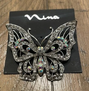 Butterfly Brooch Pin Multicolored - Picture 1 of 7