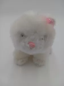 GANZ Lil Kinz Stuffed Persian Cat Plush Animal White NO CODE Kitty Cuddly Toy - Picture 1 of 7