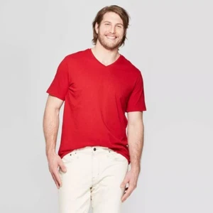 Camiseta perfecta para hombre manga corta cuello en V - Goodfellow & Co para hombre talla grande 2XL - Imagen 1 de 3