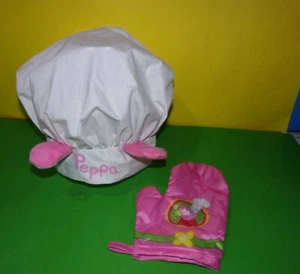 Peppa Pig Little Toy Kitchen Deluxe Playset Replacement Cloth Chef Hat & Oven Mi - Picture 1 of 3