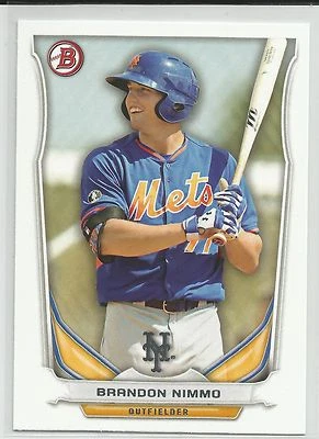 Brandon Nimmo New York Mets 2014 Bowman Draft Top Prospect Foto 1 de 2