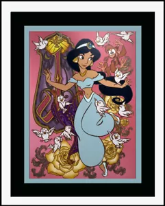 DISNEY PRINCESS JASMIN • Custom Framed Art Print - 124WBB - Picture 1 of 1
