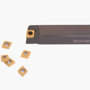 SCACR1212H06 12x100mm Torno Soporte de Herramientas de Torneado Externo +10* CCMT060204 BP010 - Imagen 1 de 5