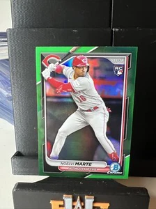 2024 Bowman Chrome - Green Refractor #4 Noelvi Marte /99 RC - Bild 1 von 2
