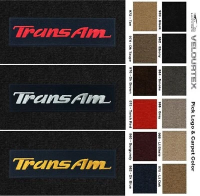 Lloyd Mats Velourtex Pontiac Trans Am Word Logo Front Floor Mats (1993-2002)  Foto 1 de 4