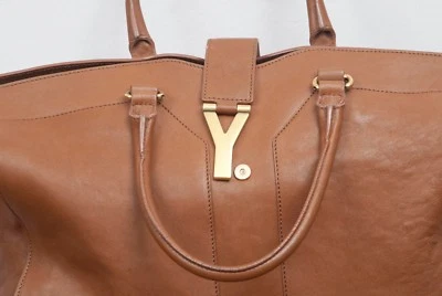 SAINT LAURENT Cabas Chyc Large leather tote Hardly Used - Image 1 of 4