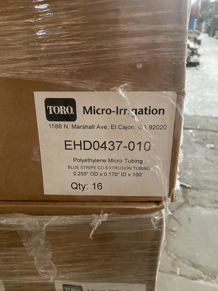 NOVO EM FOLHA TORO micro-irrigação EHD0437-010 100 PÉS (16 POR LOTE) - Imagem 1 de 1