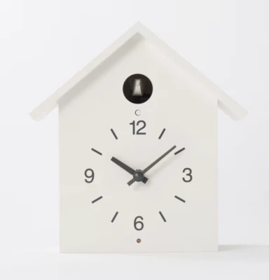 Reloj de Pared Grande MUJI Japón Cuco 255x125x267mm Nuevo Blanco Foto 1 de 4