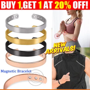 Mens Women Magnetic Bracelet Therapy Weight Loss Arthritis Health Pain Relief - Picture 1 of 19
