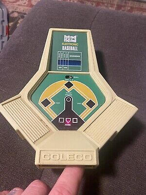 Vintage 1980 Coleco Head To Head Electronic Baseball Handheld Game