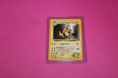 28/132 Lt. Surge's Raichu Rare Gym Heroes Englisch unlimited Vintage Pokemon TCG - Bild 1 von 4