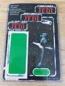 VINTAGE STAR WARS CARDBACK TRI-LOGO 70 BACK B - B-WING PILOT + PROTECTIVE SLEEVE - Picture 1 of 4
