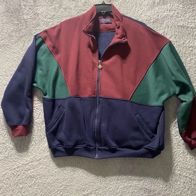 Chaqueta Sudadera Roundtree Yorke XXL Cremallera Completa Verde Borgoña Azul Marino Foto 1 de 4