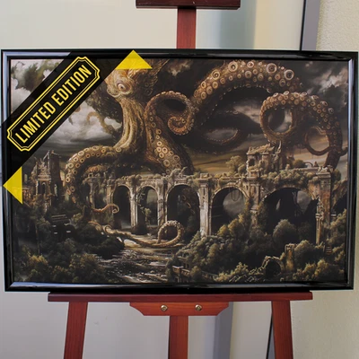 Lord der Ruinen Lovecraft Cthulhu Kunstdruck Giclée Ltd.Ed.50 signiert 60x40cm - Bild 1 von 4