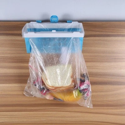 1PC Foldable Plastic Garbage Bag Rack Hanging Trash Rubbish Storage Holder - Image 1 of 4
