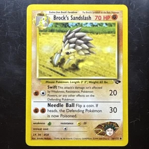 Brock's Sandslash 36/132 Gym Challenge Unlimited WotC 2000 Pokemon - Bild 1 von 3