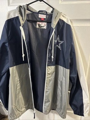 Chaqueta cortavientos Mitchell & Ness de los Dallas Cowboys para hombre talla XL Foto 1 de 3